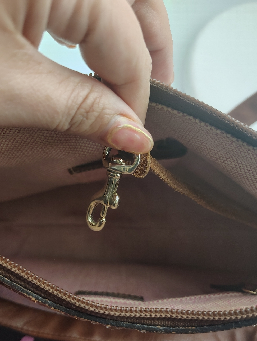 Dooney & Bourke Classic Monogram Denim Shoulder/ CrossboBag - Picture 13 of 17